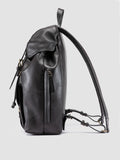 RARE 047 - Black Leather Backpack Officine Creative - 5