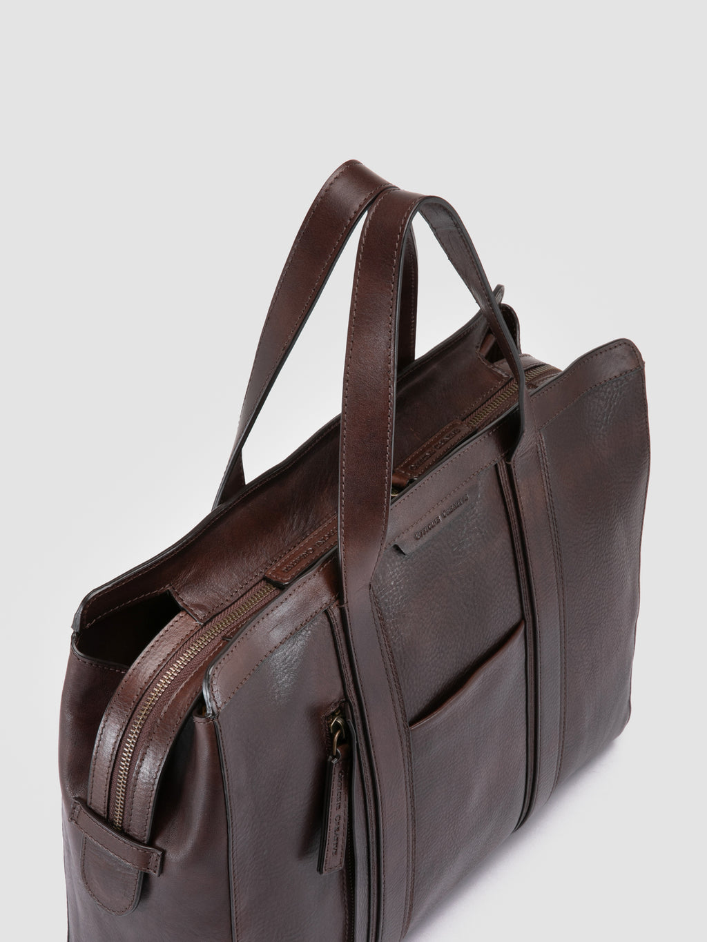 RARE 049 - Brown Leather Briefcase