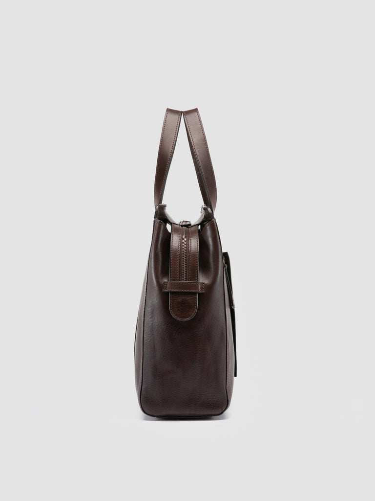 RARE 049 - Brown Leather Briefcase
