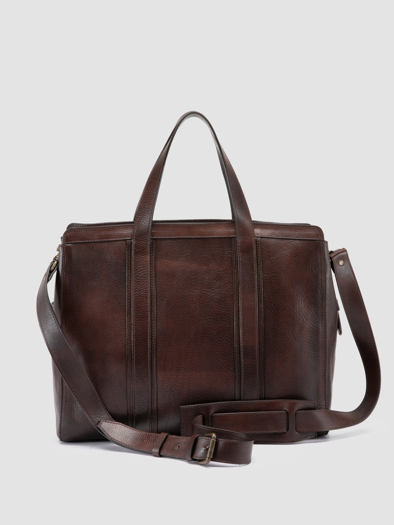 RARE 049 - Brown Leather Briefcase