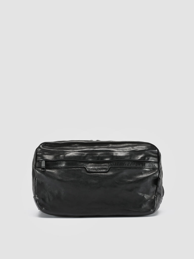 RECRUIT 009 - Black Leather Waist Pack