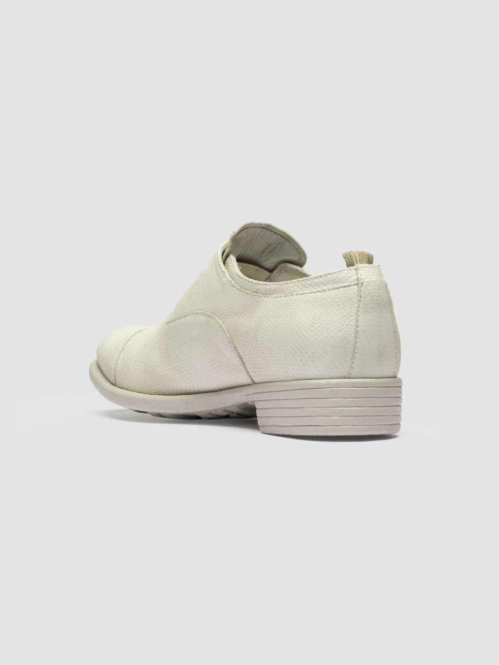 CALIXTE 003 - White Leather Oxford Shoes - image RTDCAXT003LUCBBH199350 - 4