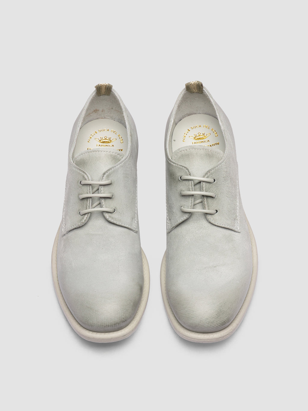 CALIXTE 068 - White Leather Derby Shoes - image RTDCAXT068CAKASE192360 - 2