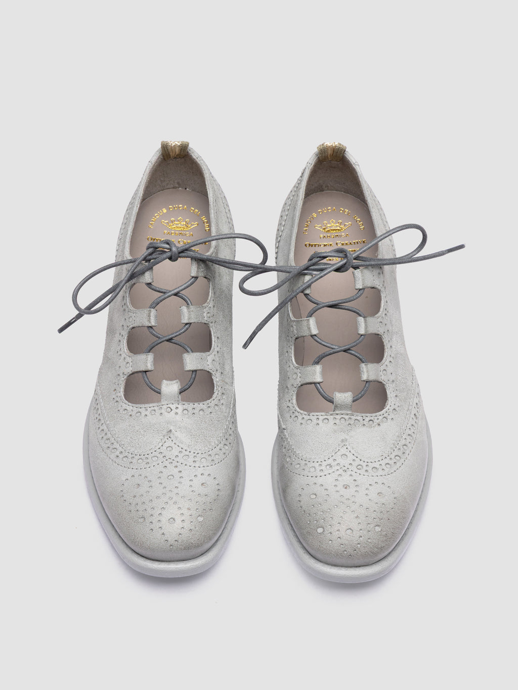 CALIXTE 079 - White Leather Oxford Shoes - image RTDCAXT079CAKASD126360 - 2