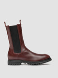 HESSAY RUBBER 008 - Burgundy Leather Chelsea Boots