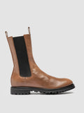 HESSAY RUBBER 008 - Taupe Leather Chelsea Boots