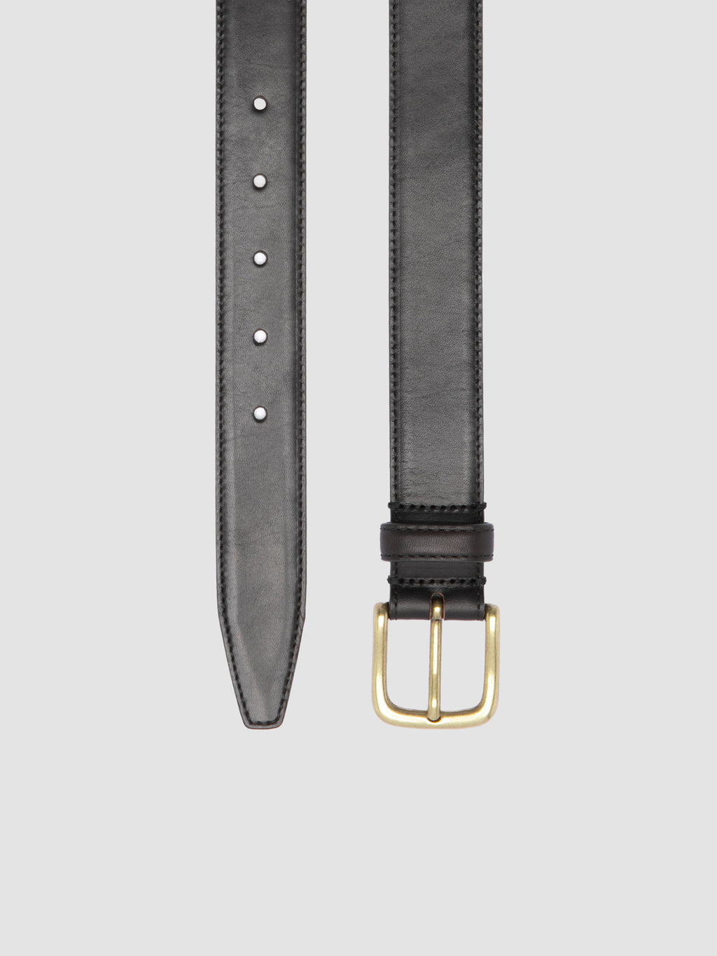 OC STRIP 05 - Black Leather Belt - image 2,side view