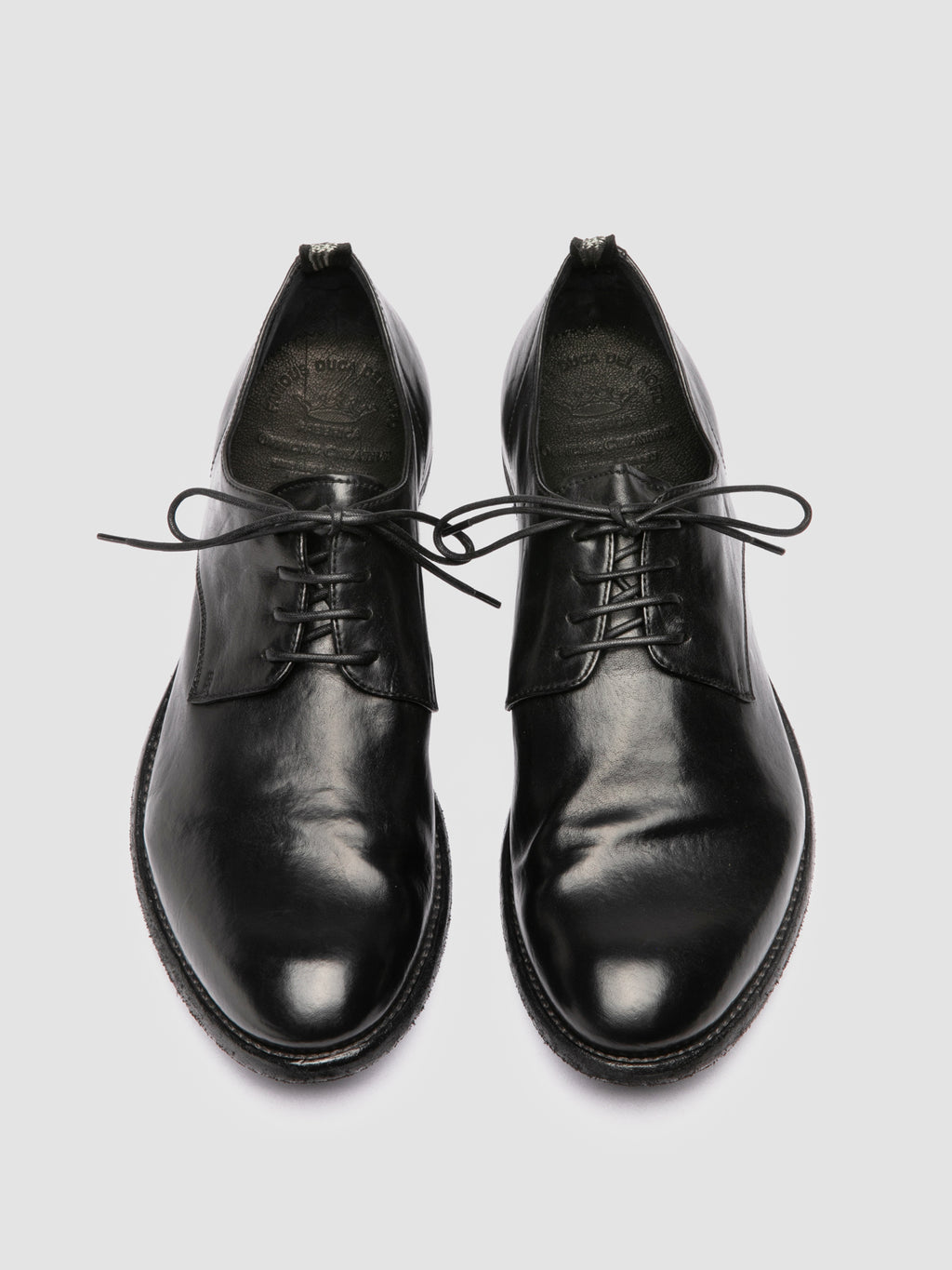 ARCHIVE 515 - Black Leather Derby Shoes