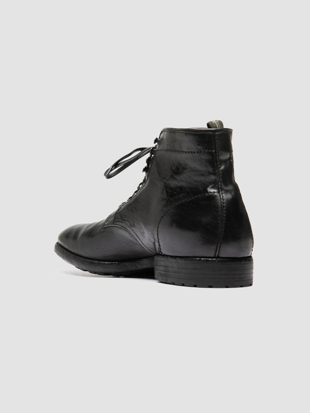 PRINCE 610 - Black Leather Lace Up Boots