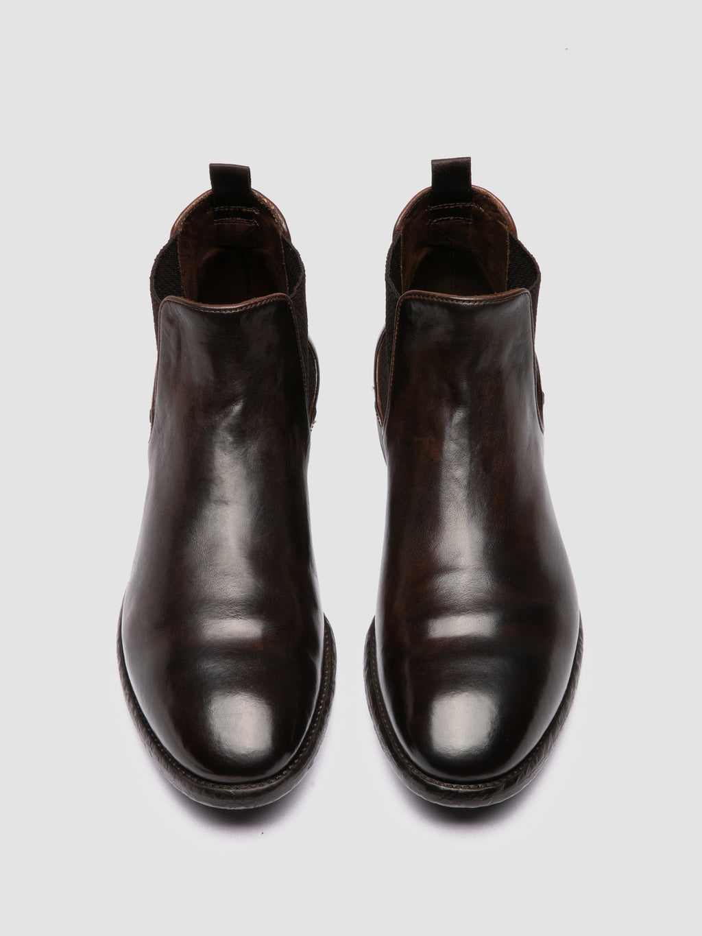 PRINCE 617 - Brown Leather Chealsea Boots