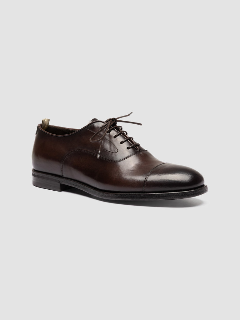 VANDERBILT CAOU 011 - Brown Leather Oxford Shoes