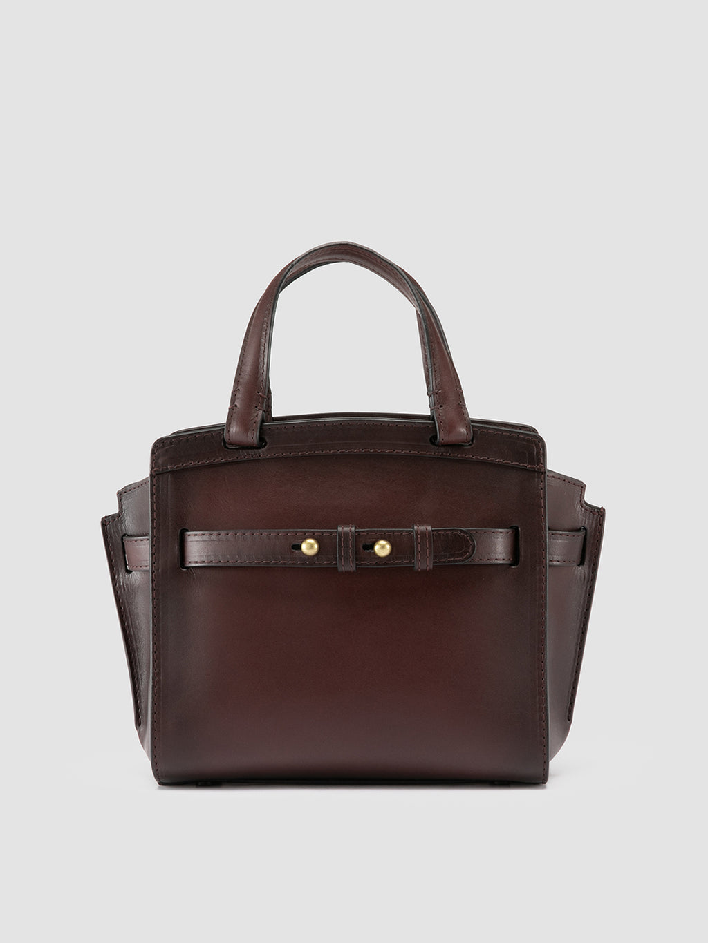 SADDLE 009 - Brown Leather Hand Bag