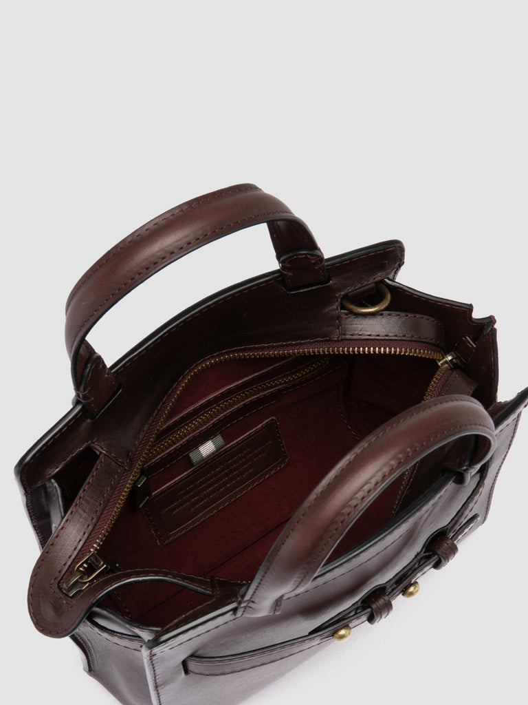 SADDLE 009 - Brown Leather Hand Bag