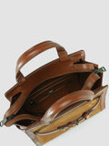 SADDLE 009 - Brown Leather Top Handle Bag  Officine Creative - 6