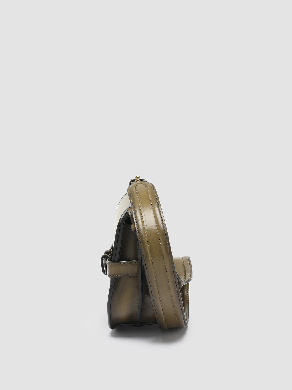 SADDLE 010 - Green Leather Crossbody Bag