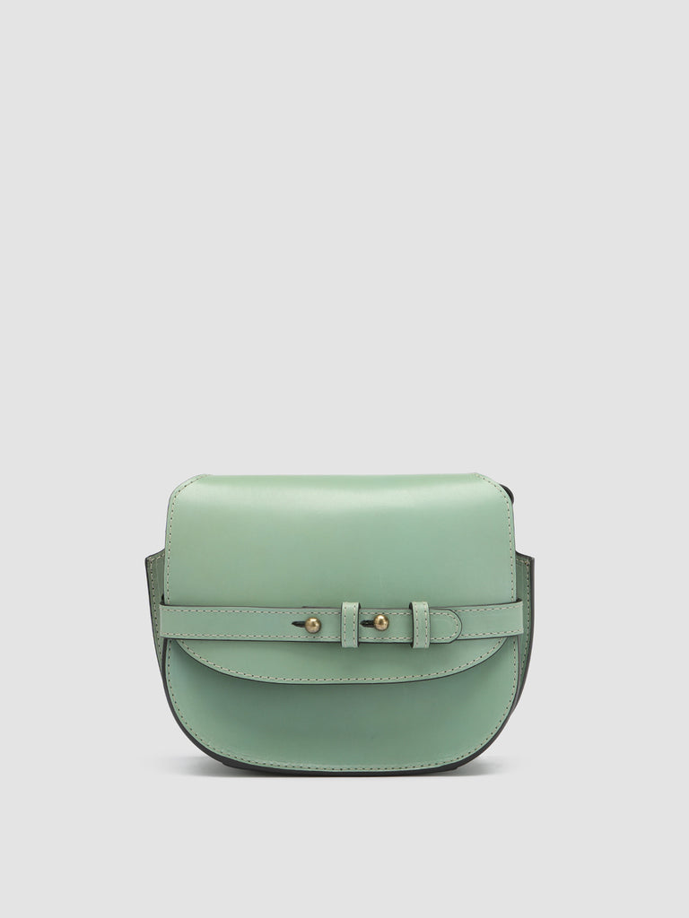 SADDLE 010 - Green Leather Crossbody Bag