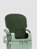 SADDLE 010 - Green Leather Crossbody Bag