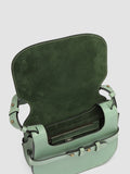 SADDLE 010 - Green Leather Crossbody Bag