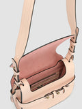 SADDLE 010 - Rose Leather Crossbody Bag