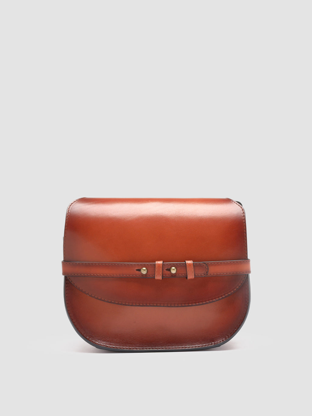 SADDLE 011 - Brown Leather Crossbody Bag