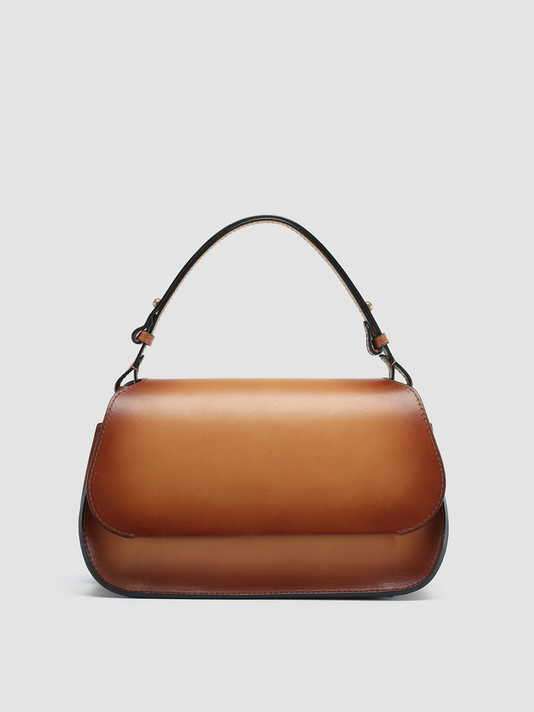 SADDLE 012 - Brown Leather Hobo Bag