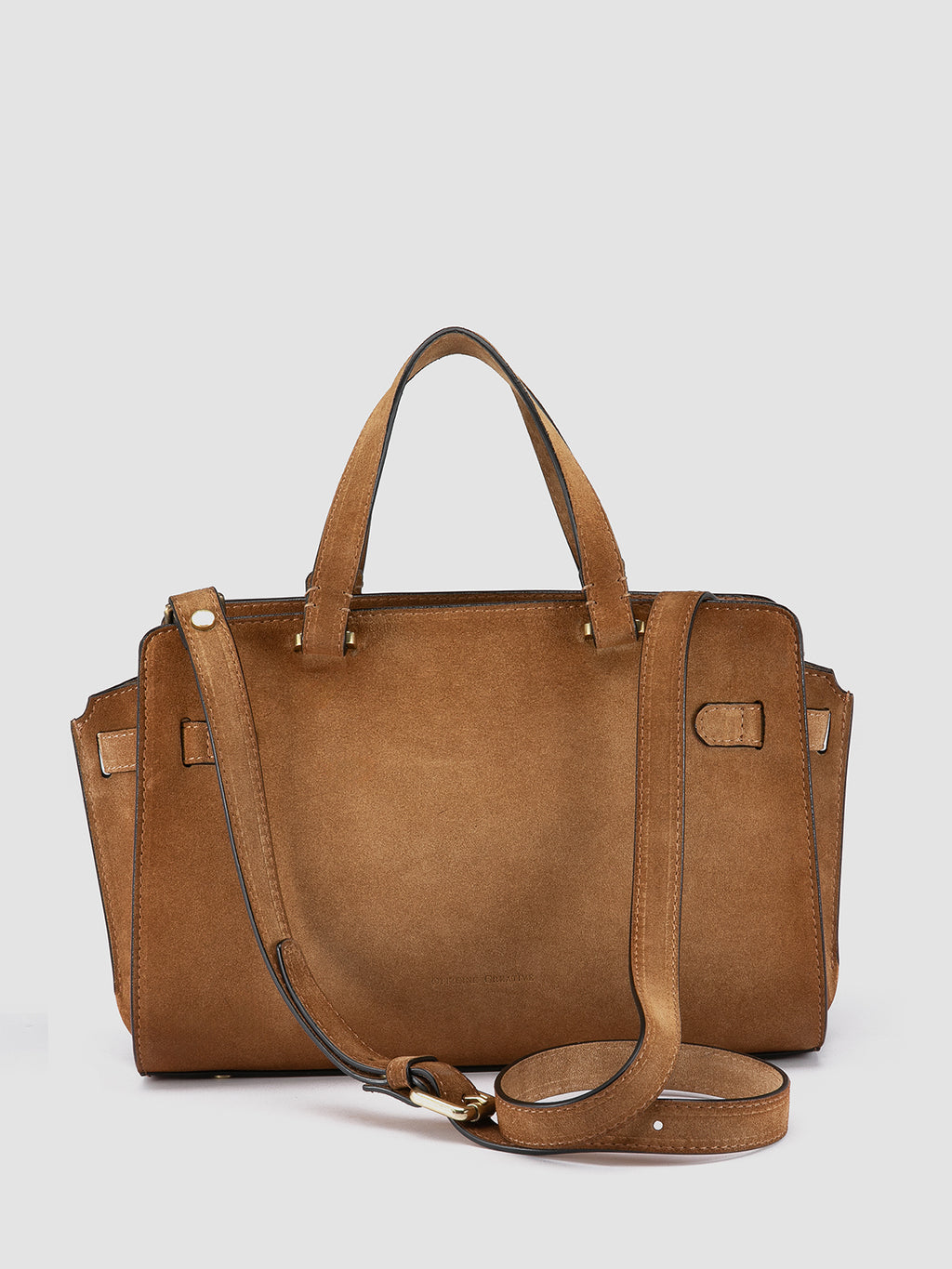 SADDLE 019 - Brown Suede Handle Bag Officine Creative - 4