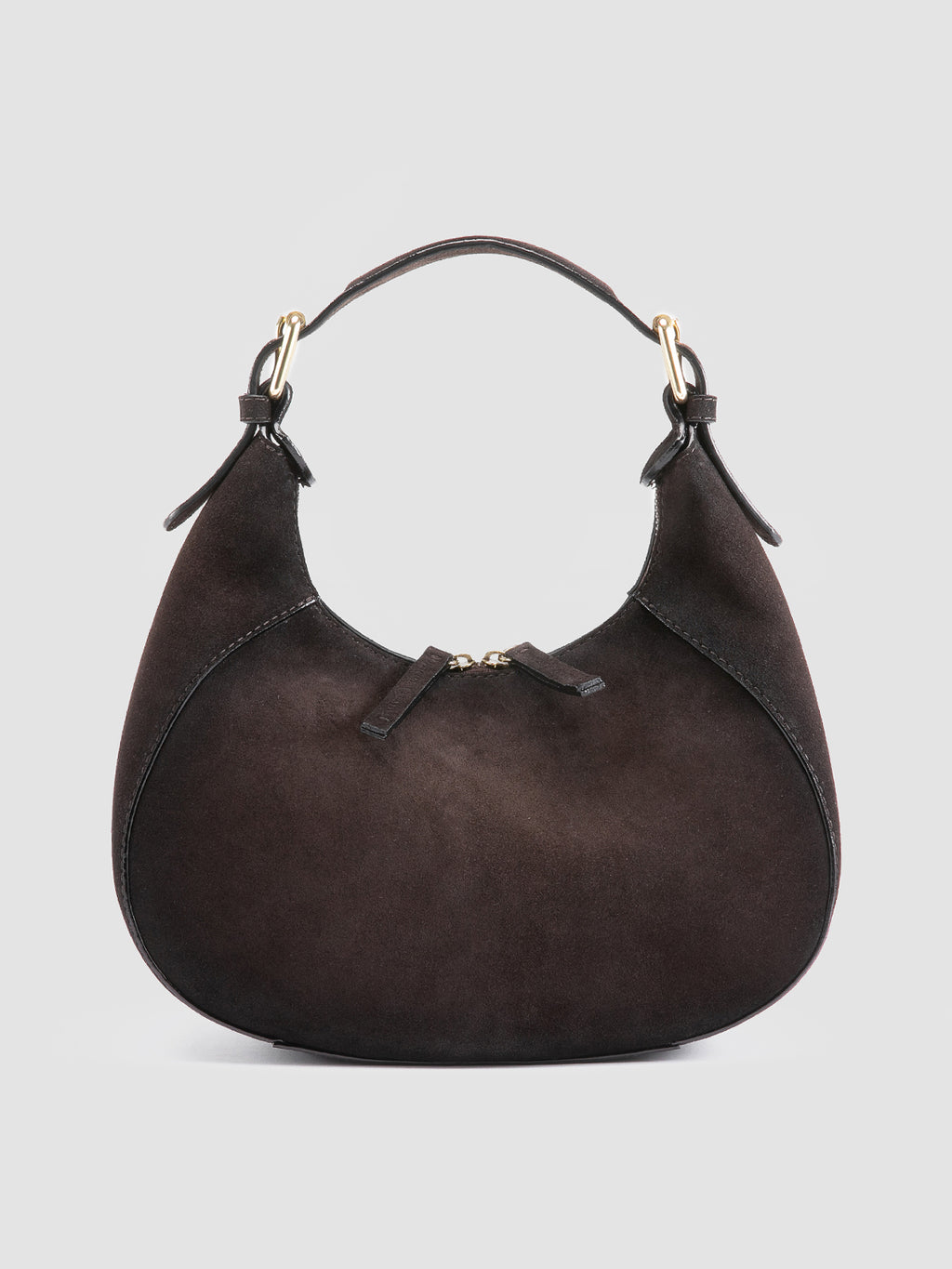 SADDLE 022 - Brown Suede Handle Bag Officine Creative - 1