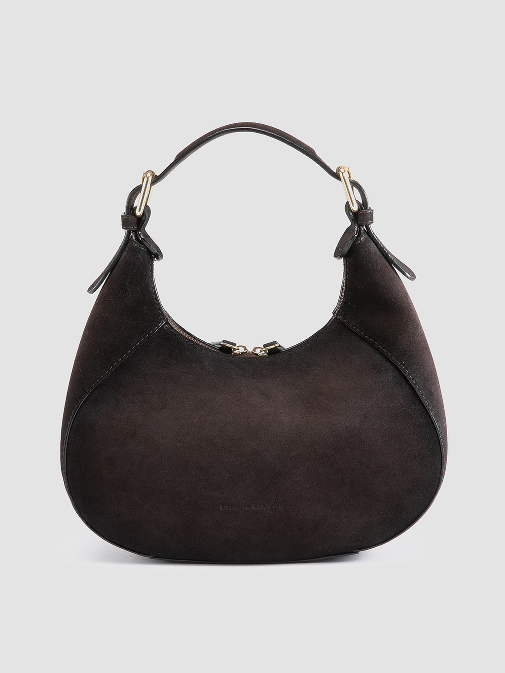 SADDLE 022 - Brown Suede Handle Bag Officine Creative - 4