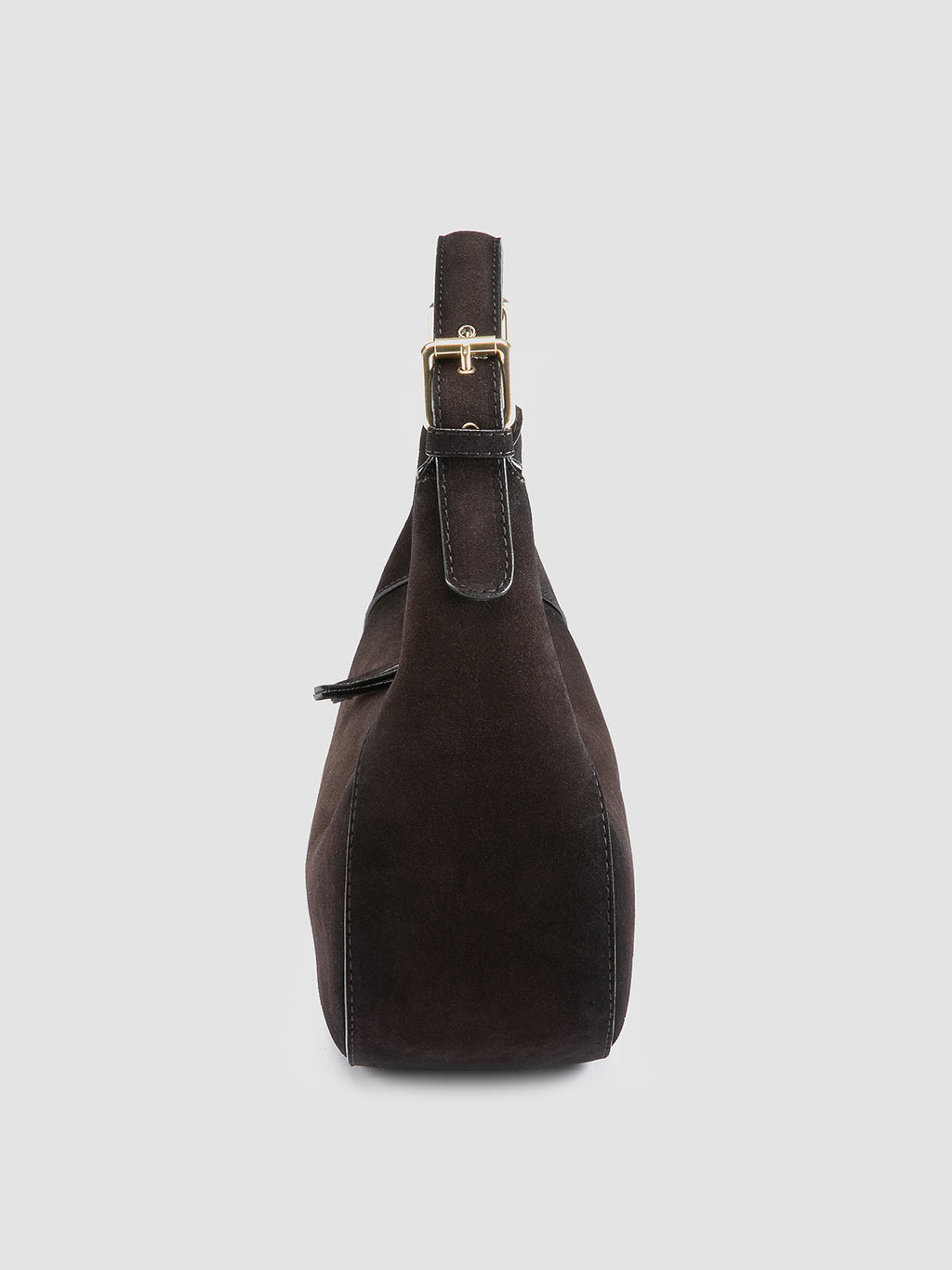 SADDLE 022 - Brown Suede Handle Bag Officine Creative - 5