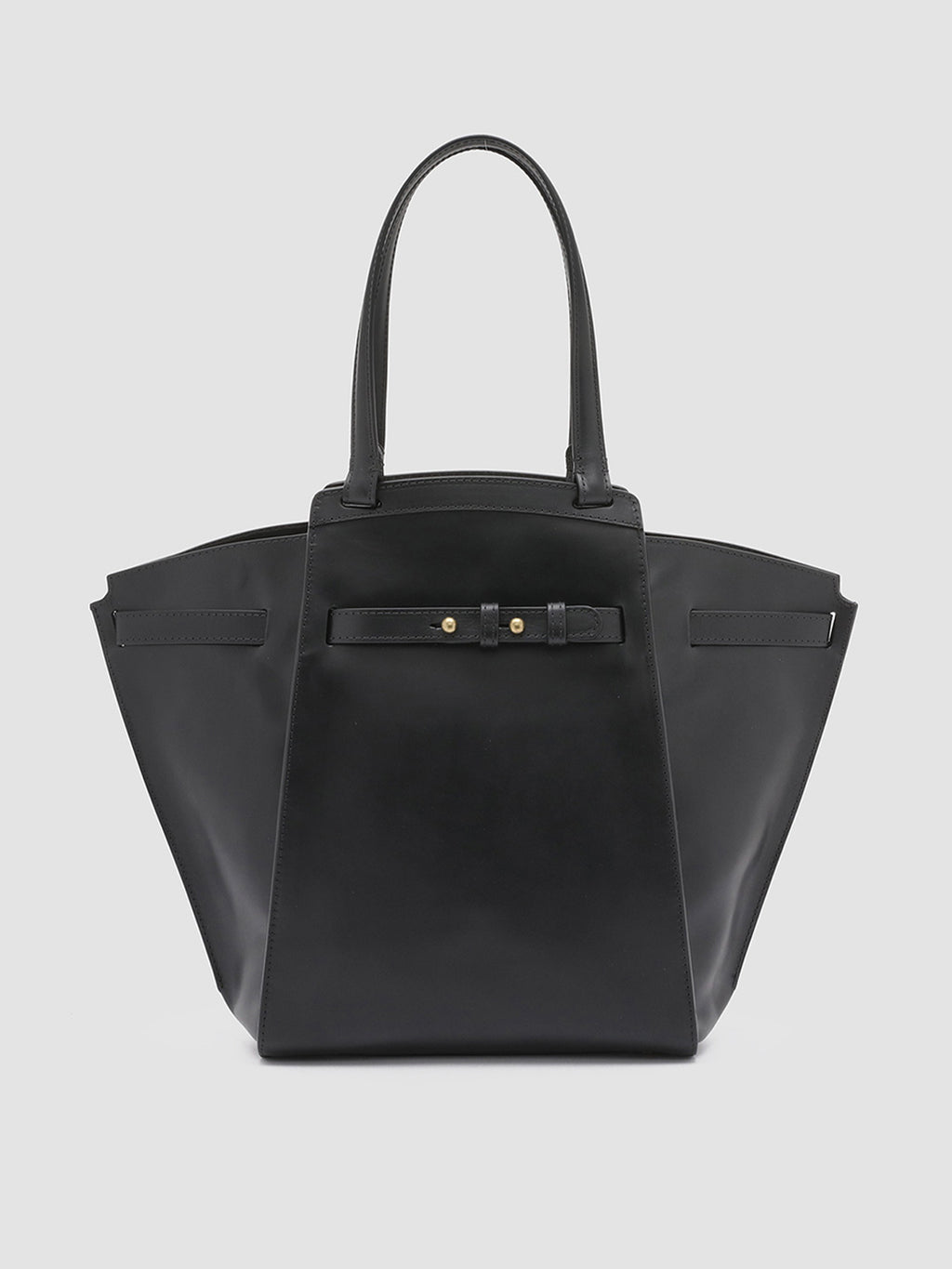 SADDLE 02 - Black Leather Shoulder Bag