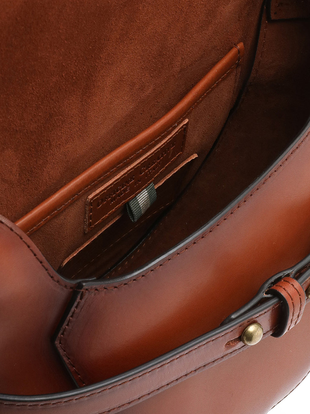 SADDLE 05 - Brown Leather Shoulder Bag