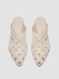 SAGE 105 - White Leather Mule Sandals