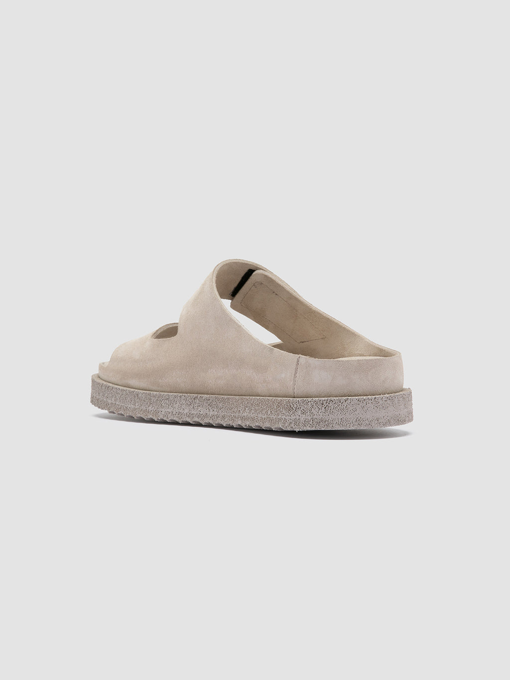 SANDS 002 - White Suede Slide Sandals