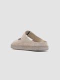 SANDS 002 - White Suede Slide Sandals