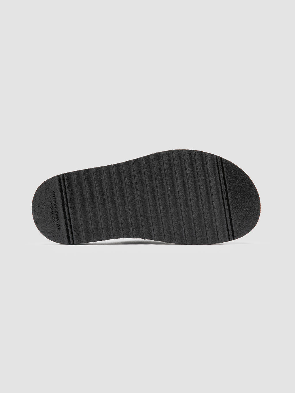 SANDS 103 - Black Leather Slide Sandals