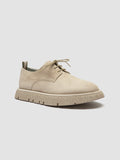 SATURNINE 001 - Beige Suede Derby Shoes