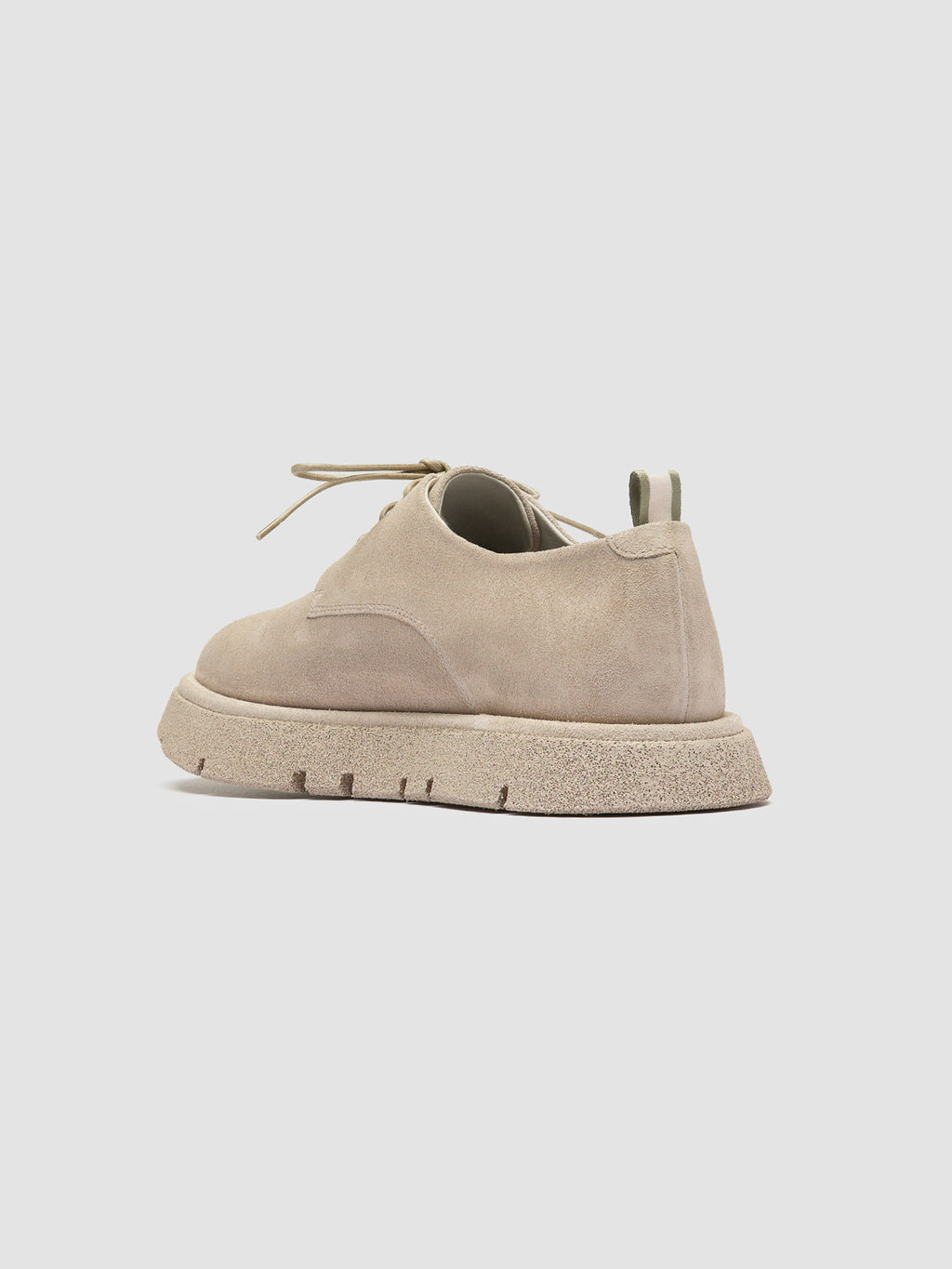 SATURNINE 001 - Beige Suede Derby Shoes