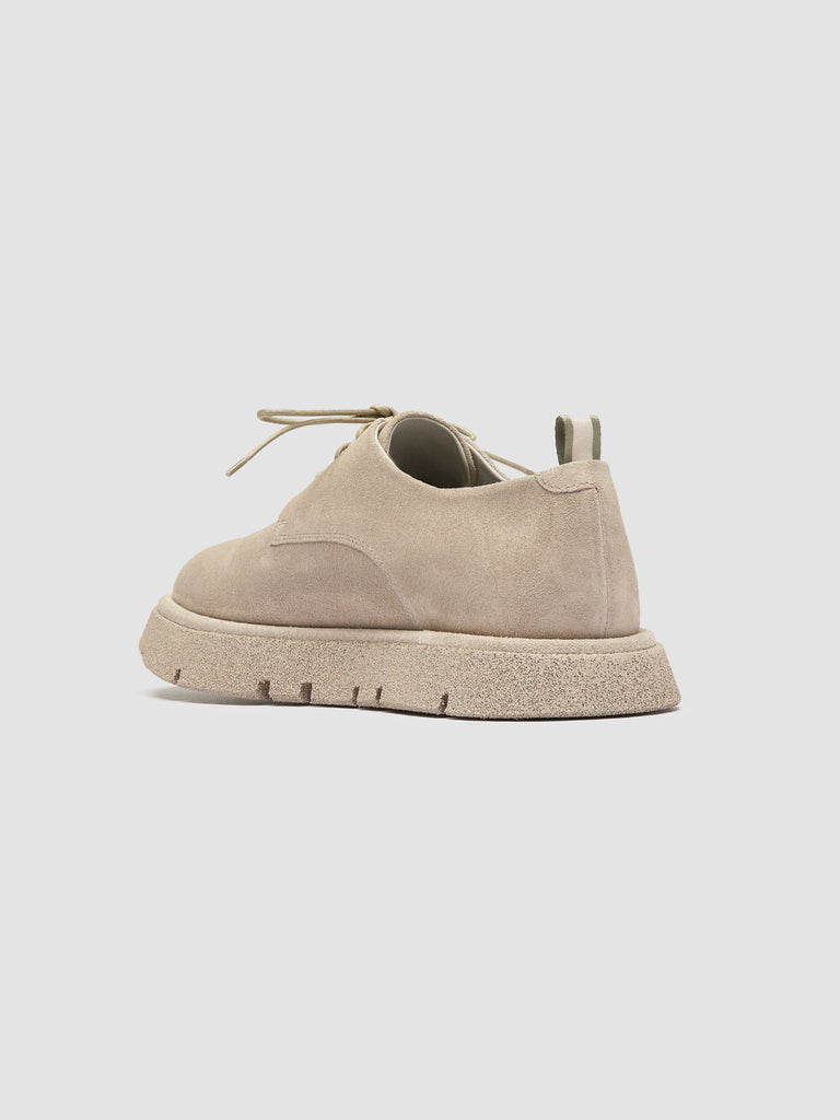 SATURNINE 001 - Beige Suede Derby Shoes