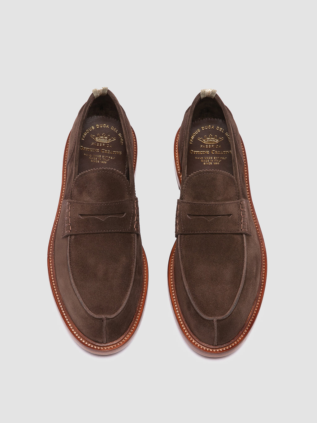 SAX 001 - Brown Suede Penny Loafers