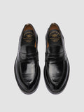 SAX FLEXI 001 - Black Leather Penny Loafers