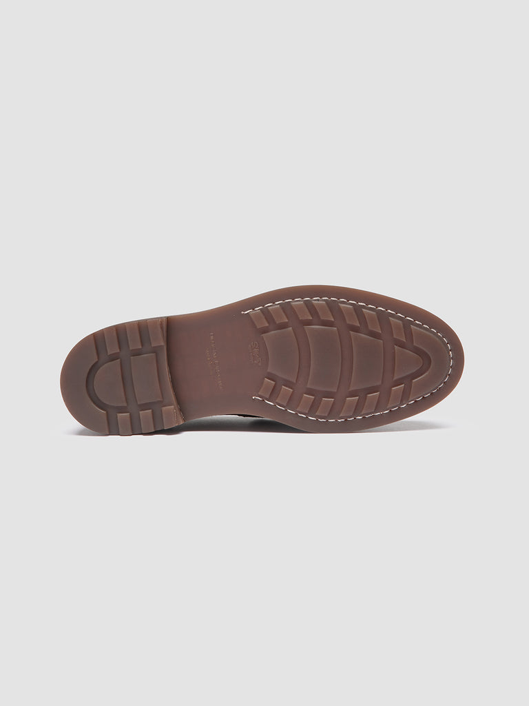 SAX FLEXI 001 - Brown Suede Penny Loafers