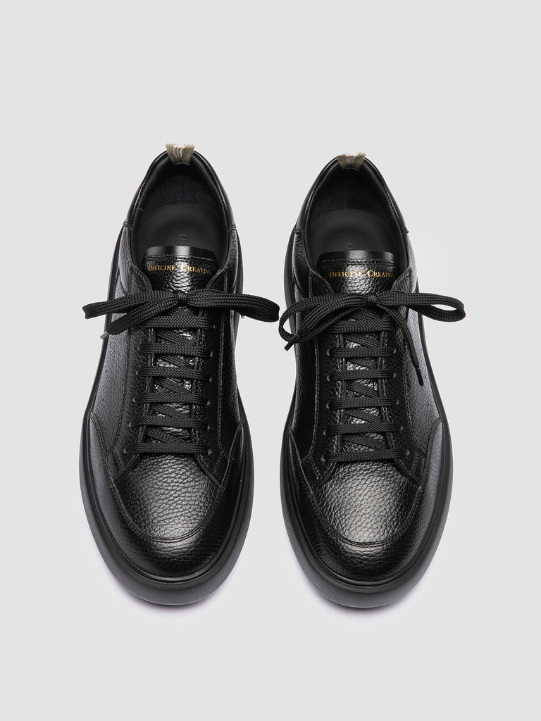 SEQUEL 001 - Black Leather Sneakers