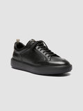 SEQUEL 001 - Black Leather Sneakers