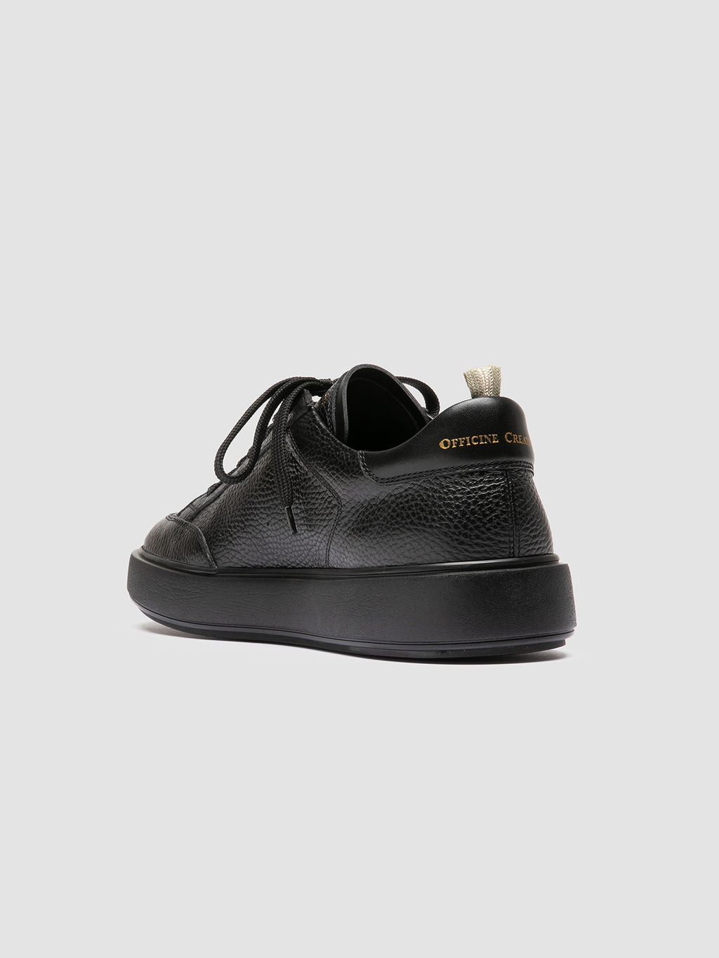 SEQUEL 001 - Black Leather Sneakers