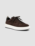 SEQUEL 002 - Brown Suede and Leather Sneakers