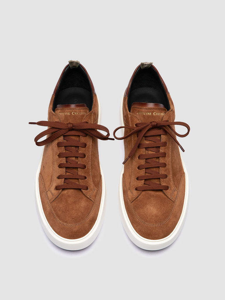 SEQUEL 002 - Brown Suede and Leather Sneakers