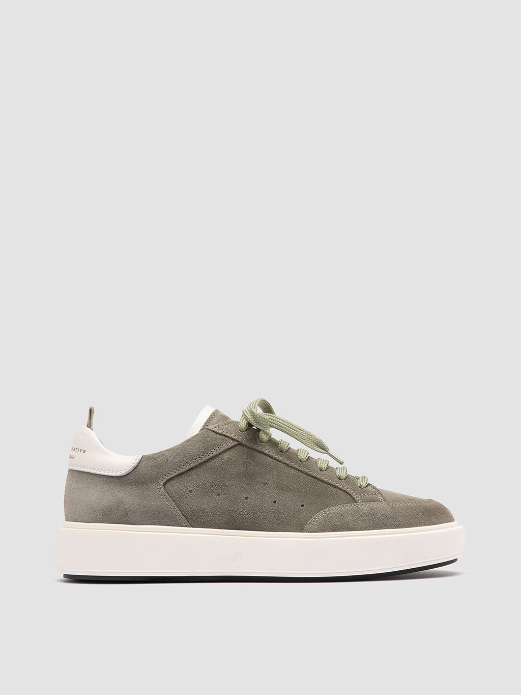 SEQUEL 101 - Green Suede Low-Top Sneakers