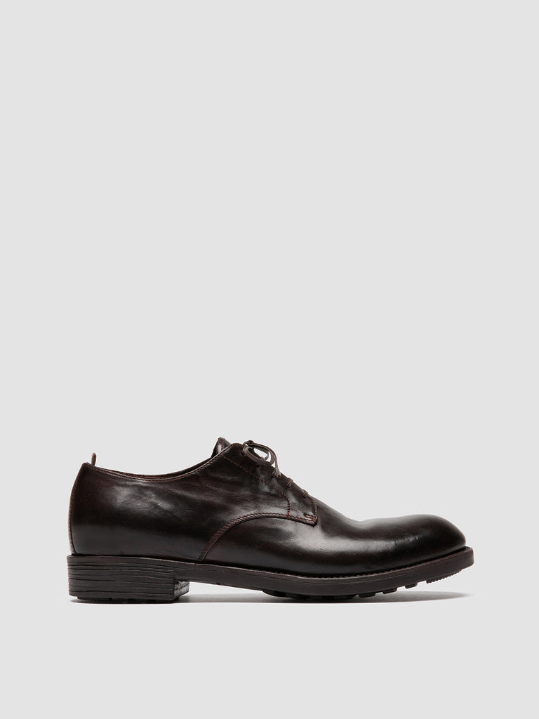 SERGEANT 001 - Brown Leather Derby Shoes