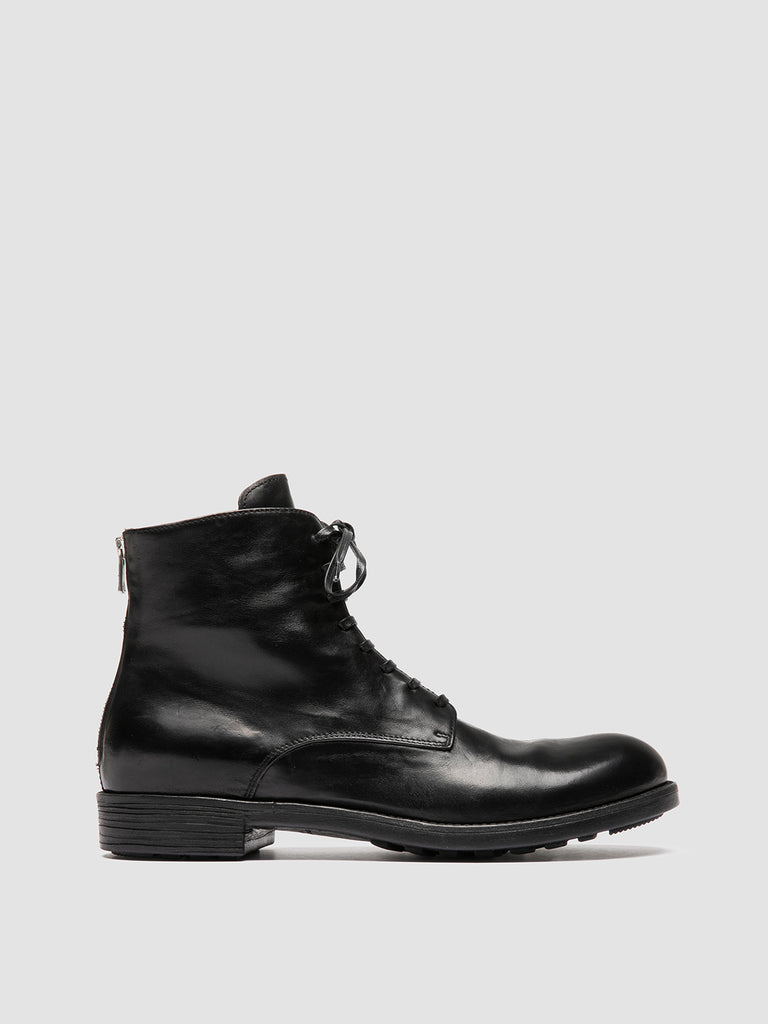 SERGEANT 003 - Black Leather Lace-up Boots