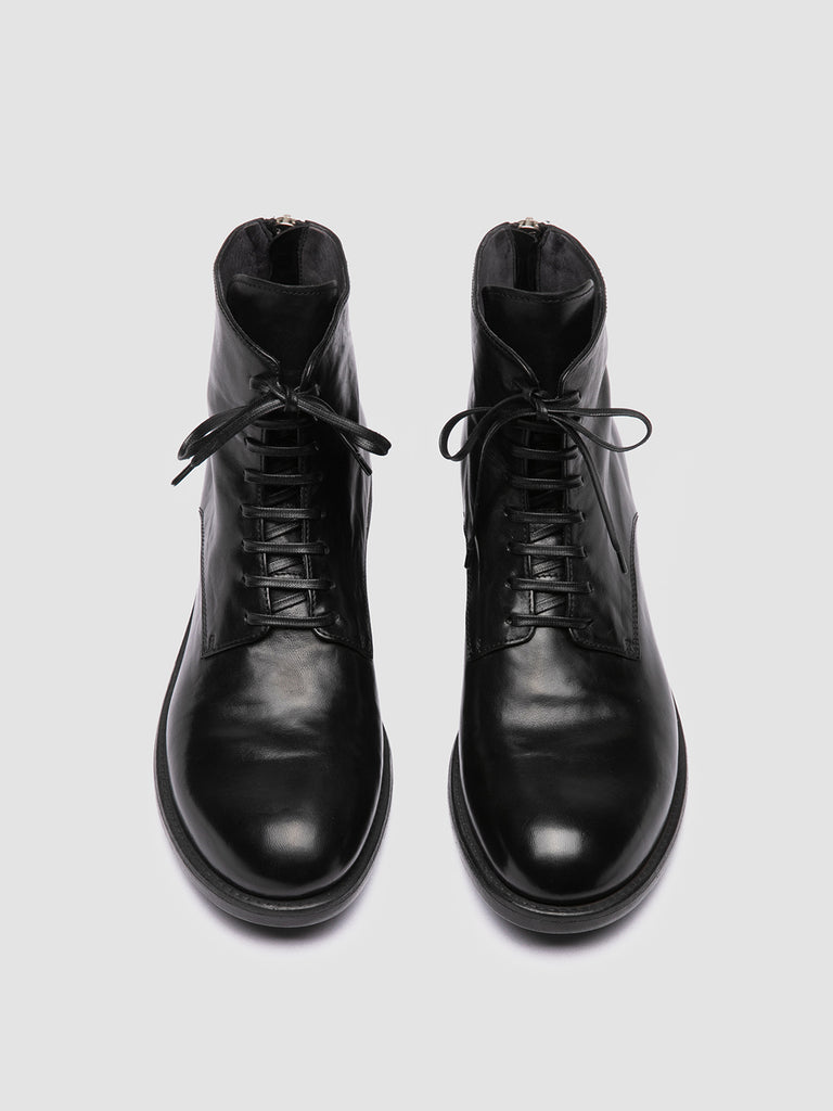 SERGEANT 003 - Black Leather Lace-up Boots